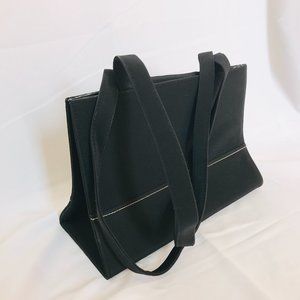 y2k sturdy black picnic tote purse 🧺